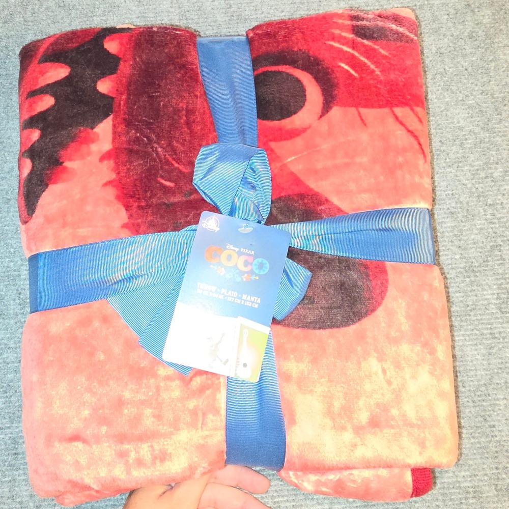 Disney Coco Dante Alebrije Throw Blanket OS Orange New NWT Plush Fleece 50x60